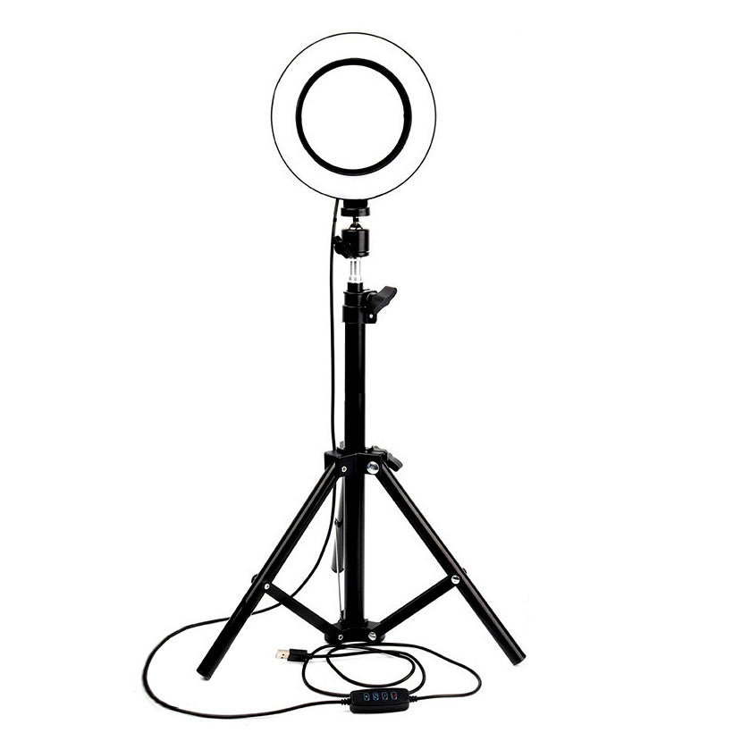 16 CM Professional Ring Light with 68 CM Tripod and Other Camera
