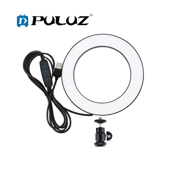 PULUZ PU378 6.2 inch 3 Modes USB Dimmable LED Ring for Vlogging, Photography & Video Lights
