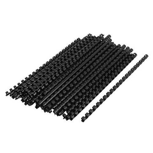 8mm 100 Pieces A4 BLACK Binding Rings