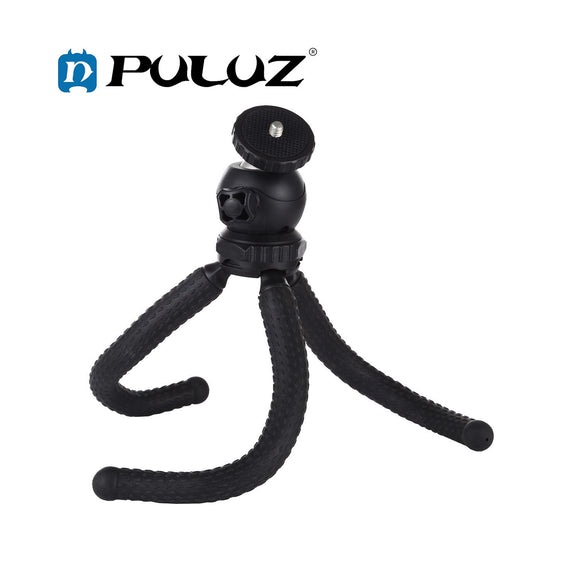 PULUZ PU435 Mini Octopus Flexible Tripod Holder with Ball Head for SLR Cameras, GoPro, Cellphone, Size: 25cmx4.5cm