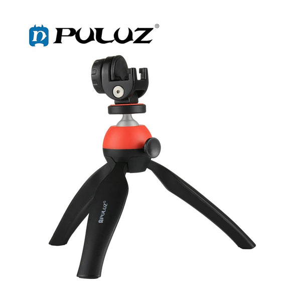 PULUZ PU365 Pocket Mini Tripod Mount with 360 Degree Ball Head & Phone Clamp