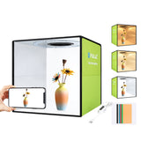 PULUZ 30cm Folding Portable Ring Light Photo Lighting Studio Shooting Tent Box Kit with 6 Colors Backdrops