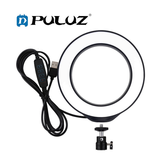 PULUZ PU378 6.2 inch 3 Modes USB Dimmable LED Ring for Vlogging, Photography & Video Lights