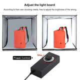 PULUZ PU5060 Photo Studio Light Box Portable 60cm Photography Tent Kit with 3 Removable Backdrop