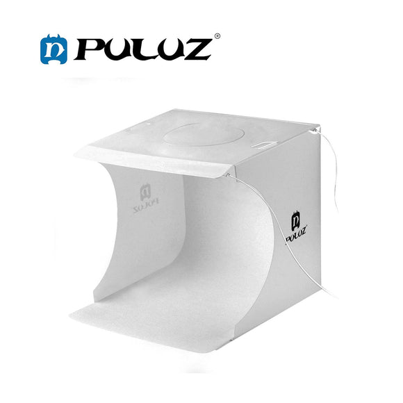 PULUZ PU5022 20cm Include 2 LED Panels Folding Portable 1100LM Light Photo Lighting Studio Shooting Tent Box Kit with 6 Colors Backdrops
