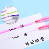5 Pieces Double-headed Highlighter Fiber Pen Tip Set for Student School & Office Supply