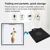 PULUZ 30cm Folding Portable Ring Light Photo Lighting Studio Shooting Tent Box Kit with 6 Colors Backdrops
