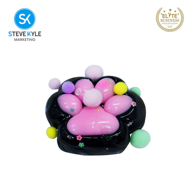 Random (1PC) Colorful Paw Shape Decompression Squeeze Toy