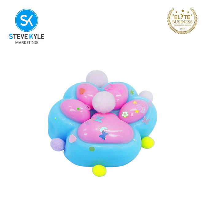 Random (1PC) Colorful Paw Shape Decompression Squeeze Toy