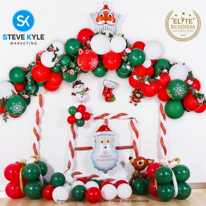 Party Things Merry Christmas Latex Balloon Christmas Party Supplies Decoration