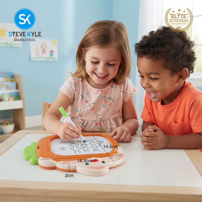 Steve Kyle Colorful 2-in-1 Writing Drawing Board with Bead Puzzle Educational Toy