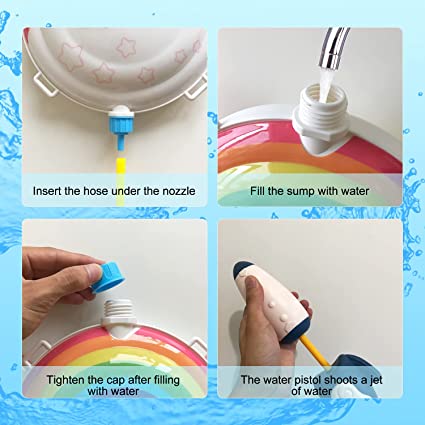 Children Backpack Water Gun Water Blaster Toys with Backpack Tank Toys for Kids