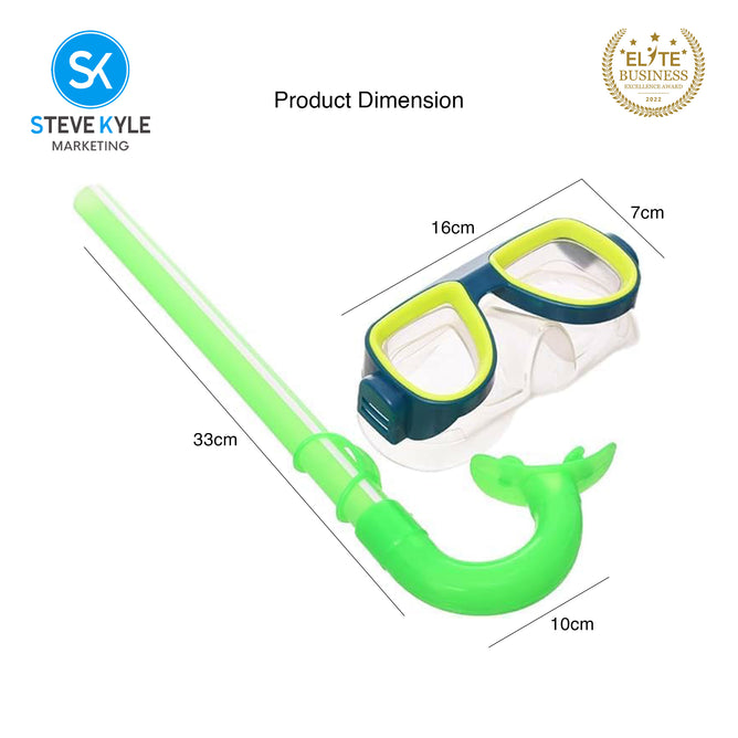 Steve Kyle Outdoor Water Sport Snorkel Tube Diving Mask Set Anti-Fog Eye Protection Swimming Goggles