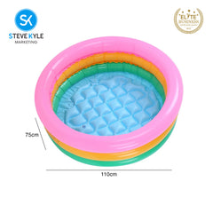 Steve Kyle Inflatable Sunset Glow Round Swimming Pool For Toddlers No Box