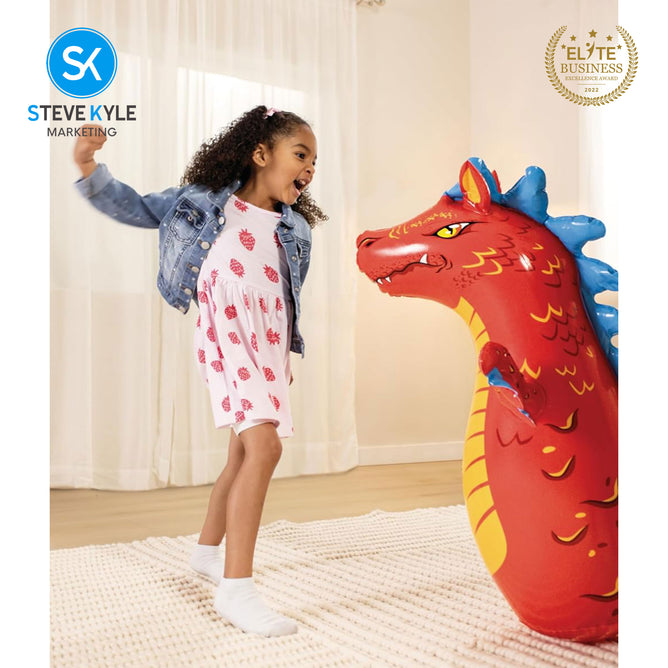 Steve Kyle Inflatable Animal Design Boxer Tumbler Punching Bag Indoor Outdoor Stress Relief Toys