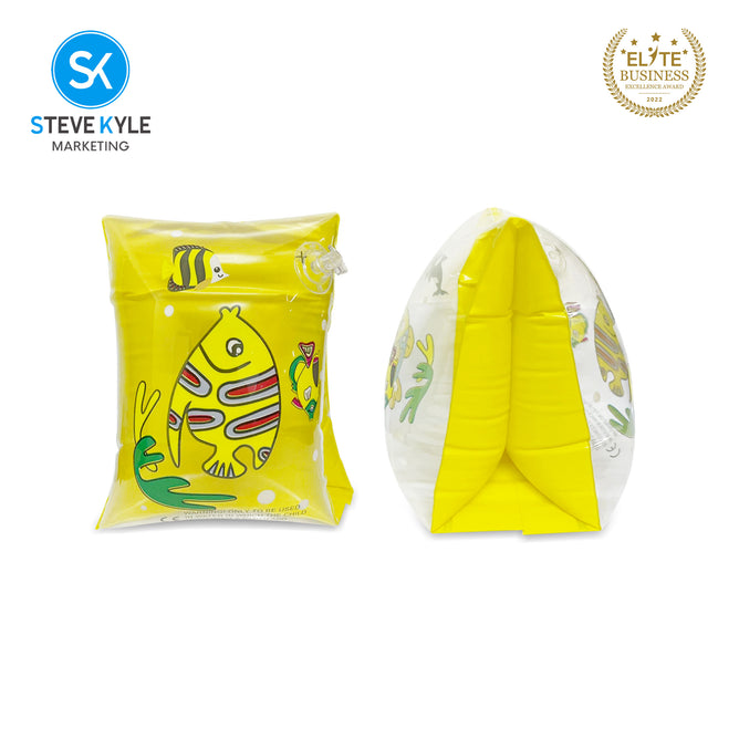 Steve Kyle Transparent Inflatable Arm Band Little Reef Fish Floaties For Swimming Outdoor Fun