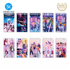 Steve Kyle Ten Pieces Colorful Girl Group Mini Spiral Notebook Collection 24 Pages For Party Giveaway Classroom Supplies