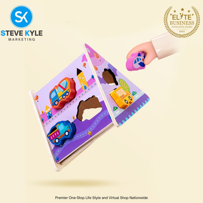Shape Sorting Matching House Hand-Eye Early Learning Wooden Toys with Box Gift Box