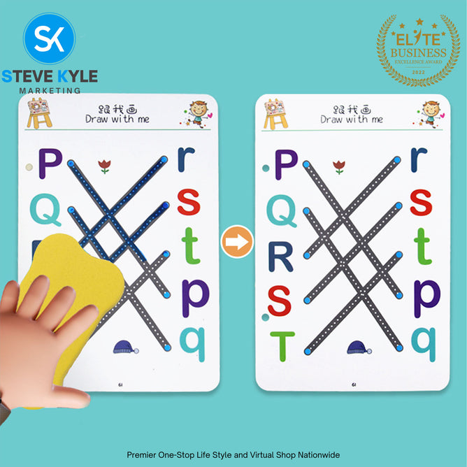 Pen Control Drawing Training Erasable Simple Strokes Early Education Book Set Toy Line Tracing