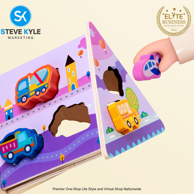 Shape Sorting Matching House Hand-Eye Early Learning Wooden Toys with Box Gift Box