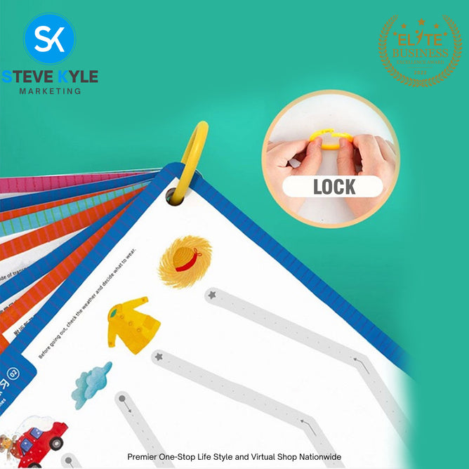 Pen Control Drawing Training Erasable Simple Strokes Early Education Book Set Toy Line Tracing