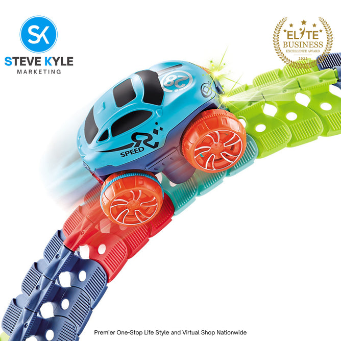 Changeable Track Race Car Flexible Assembled Rail Racing Track
