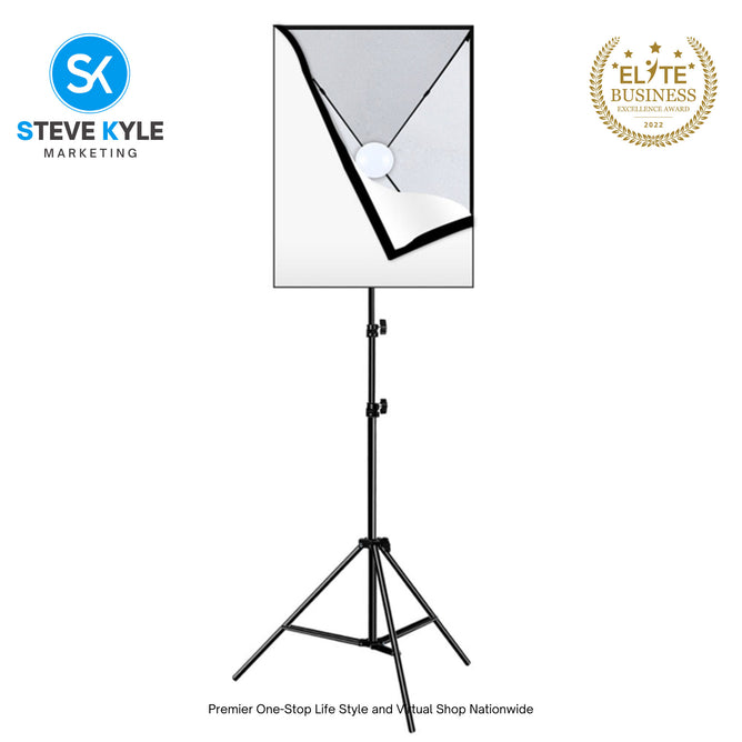 PULUZ Softbox Lighting Kit 50x70cm Professional Photo Studio Photography Light Equipment with E27 Socket Bulb Photography Lighting Kit