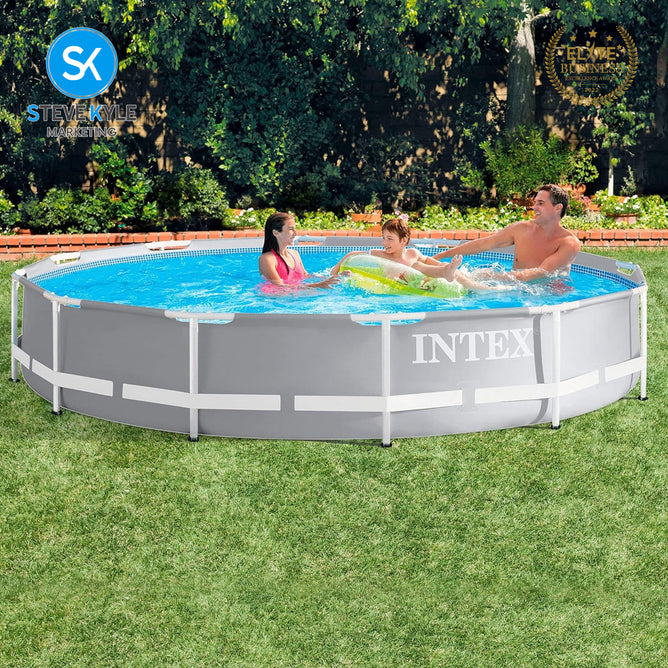 Steve Kyle Prism Round Frame Family Swimming Pool Set 3.66m x 76cm