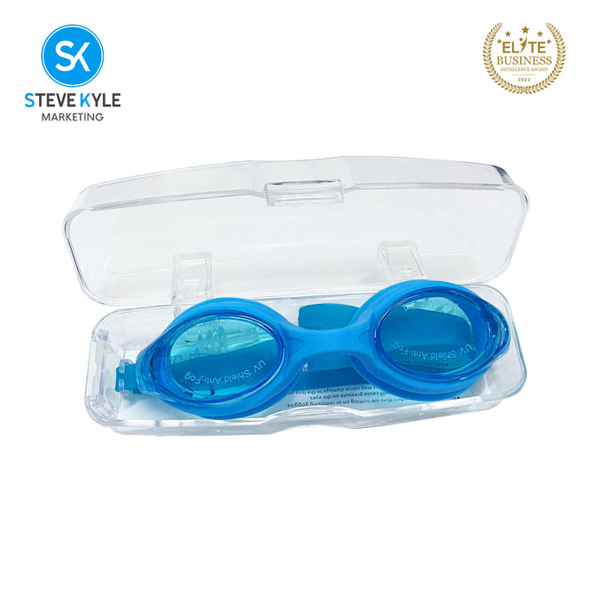 Steve Kyle UV Protection Ergonomic Fit Transparent Lens Adjustable Silicone Strap Anti-Fog Swimming Goggles