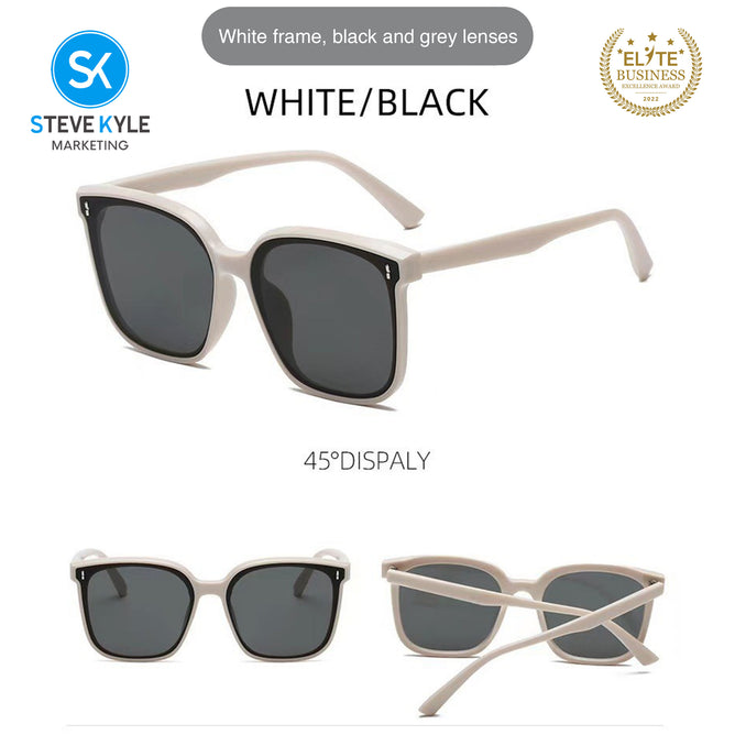 Steve Kyle Classic Square Frame Vintage Style Sunglasses for Women