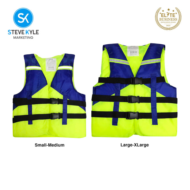 Steve Kyle Children's Adult Large Buoyancy Foam Life Jacket For Water Sports Fishing Flood Protection