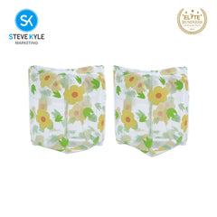 Steve Kyle Transparent Inflatable Arm Band Dual Valve Sweet Blossom Print Floaties For Swimming Outdoor Fun