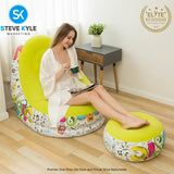 Outdoor PVC Flocking Inflatable Air Sofa garden sectional sofa