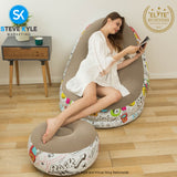 Outdoor PVC Flocking Inflatable Air Sofa garden sectional sofa