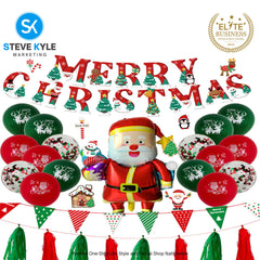 Party Things Merry Christmas Latex Balloon Christmas Party Supplies Decoration