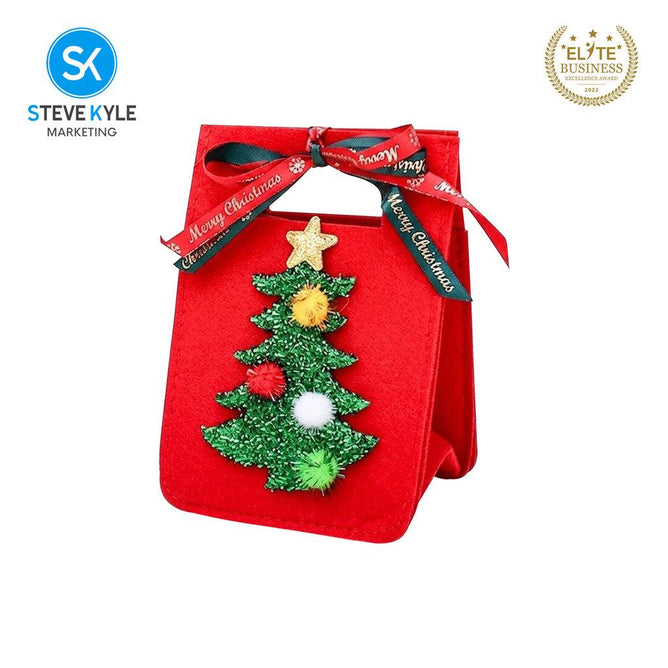 Steve Kyle Festive Christmas Treat Holder with Santa and Tree Design