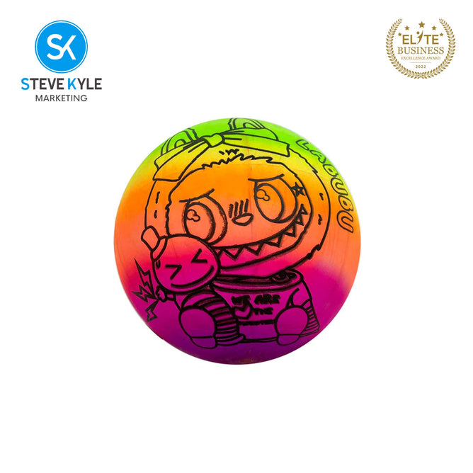 Kids Beach Ball PVC Inflatable Water Game Ball Colorful Print Ball