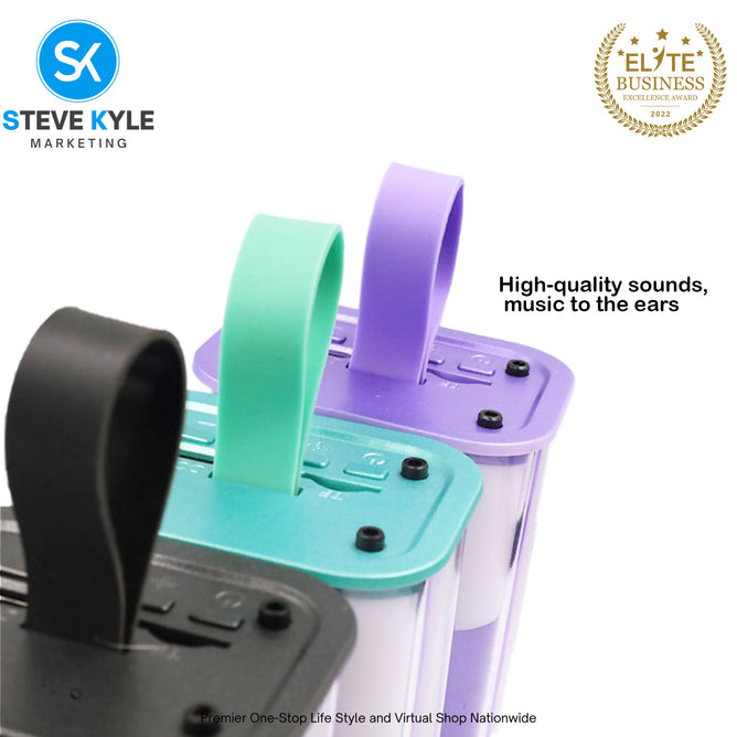 5W Speaker Battle Armour Wireless Bluetooth Splash Proof Speaker With Led Light