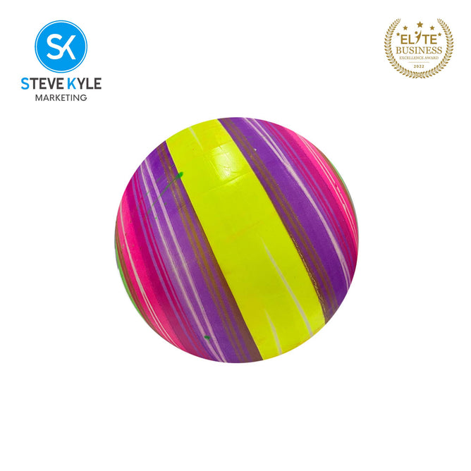 Kids Beach Ball PVC Inflatable Water Game Ball Colorful Print Ball