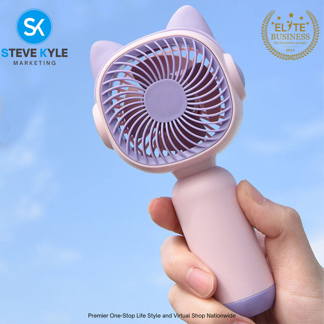 Portable USB Rechargeable Mini Handy Fan Pocket Desktop Air Cooler Electric Fans