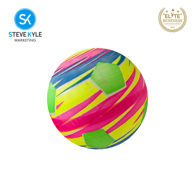 Kids Beach Ball PVC Inflatable Water Game Ball Colorful Print Ball