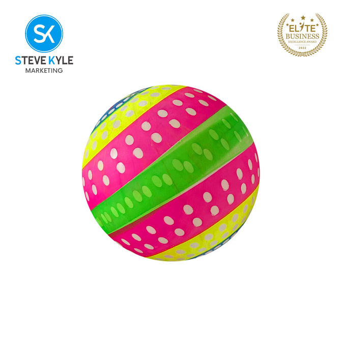 Kids Beach Ball PVC Inflatable Water Game Ball Colorful Print Ball