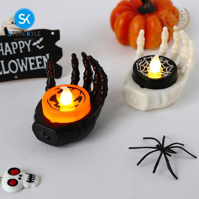 Steve Kyle Halloween Spooky Light-Up Ghost Pumpkin Decorative Display Ornament