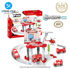 Pretend Racing Cars Parking Lot Set 16 pcs. Toys For Kids