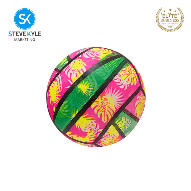 Kids Beach Ball PVC Inflatable Water Game Ball Colorful Print Ball