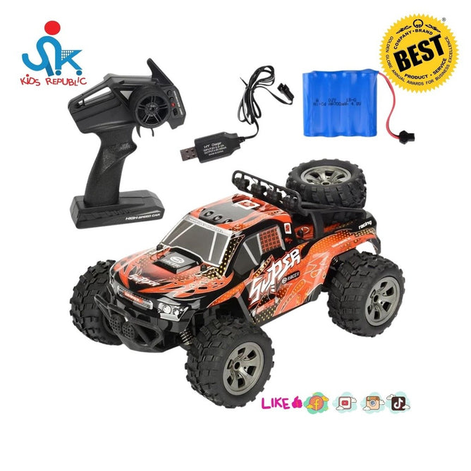 2.4Ghz Remote Control Monster Truck with Rechargeable 4.8v (700mah) Battery Pack