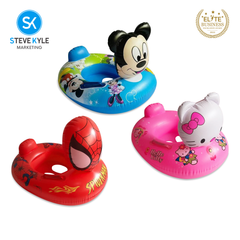Steve Kyle Inflatable Baby Seat Float Cute Cartoon-Shaped With Handle Swimming Boat