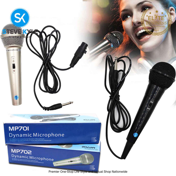 Universal MP701 & MP702 3 Meters Black Wired Professional Dynamic Microphone High Quality