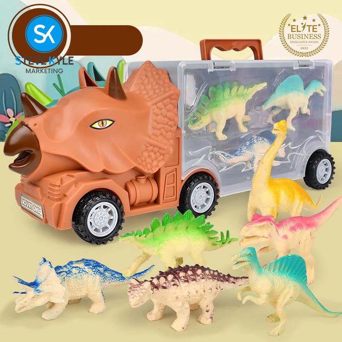 Dinosaur Toy Truck with 6pcs Dinosaurs Set High Quality Best Gift for Kids