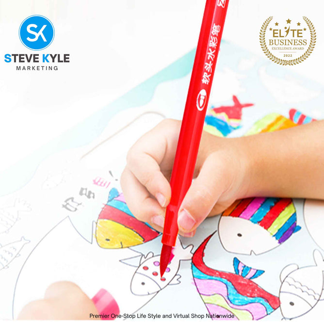 Water Color Set Pen Portable Boxed Multi-color for Children Students Art Supplies